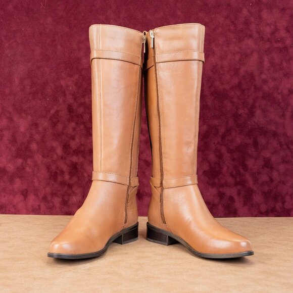 Rockport Women Harper Brown Leather Lightweight Comfortable Knee boots sz 6 - Picture 2 of 10